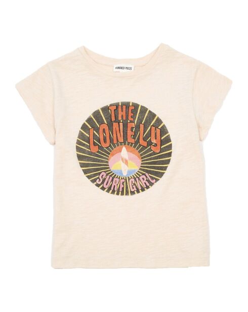 T-Shirt en Coton Bio Navaro rose poudré