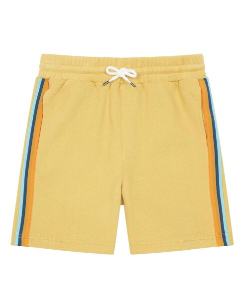 Bermuda en Coton Bio New Tiger jaune tournesol