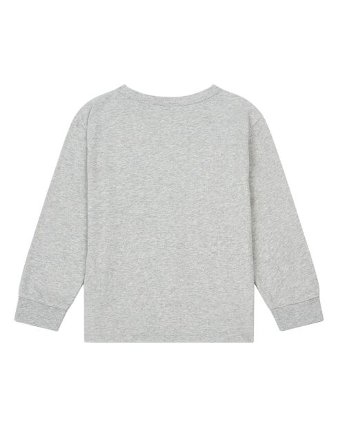 Camiseta Player de algodón orgánico en gris jaspeado