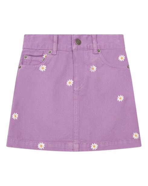 Falda morada de algodón orgánico Polly