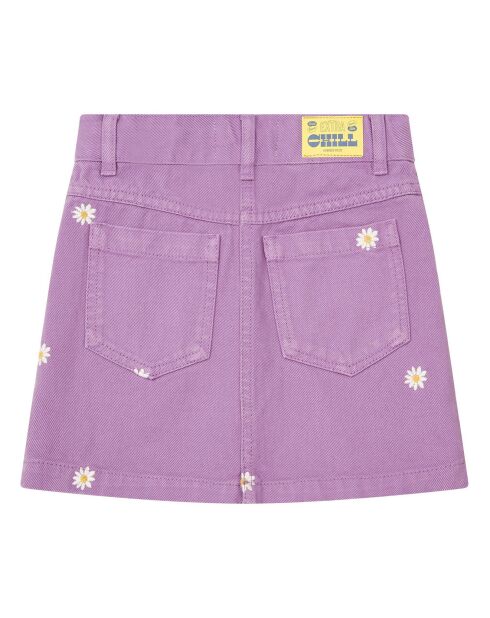 Falda morada de algodón orgánico Polly