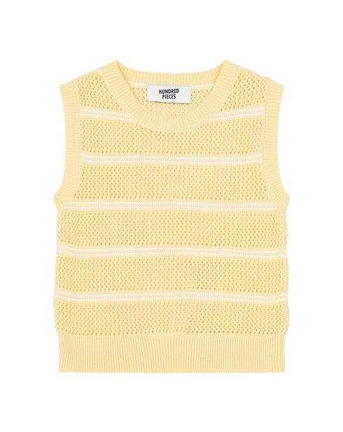Top Rose jaune citron