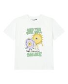 T-Shirt en Coton Bio Rosie blanc cassé