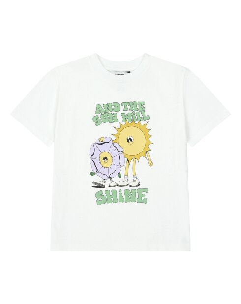 T-Shirt en Coton Bio Rosie blanc cassé
