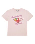 T-Shirt en Coton Bio Rosie rose poudré