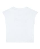 Camiseta blanca de algodón orgánico Tara