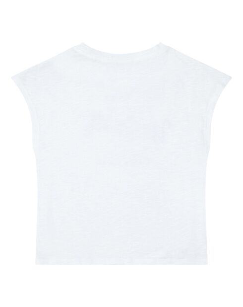 Camiseta blanca de algodón orgánico Tara
