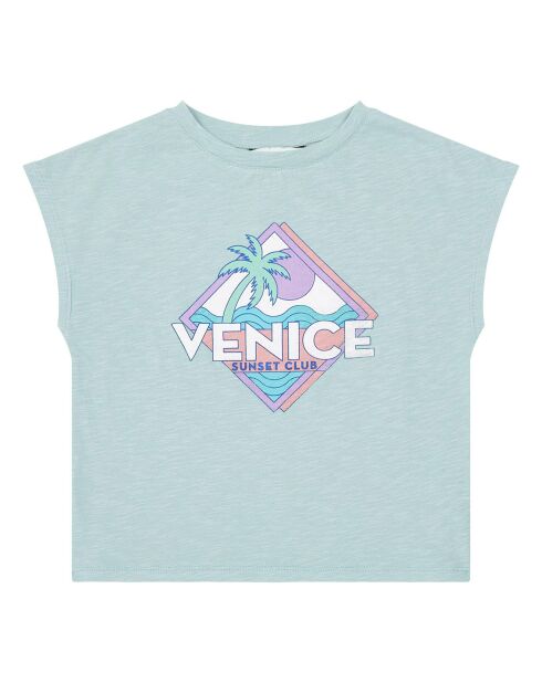 T-Shirt en Coton Bio Tara bleu turquoise
