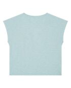 T-Shirt en Coton Bio Tara bleu turquoise