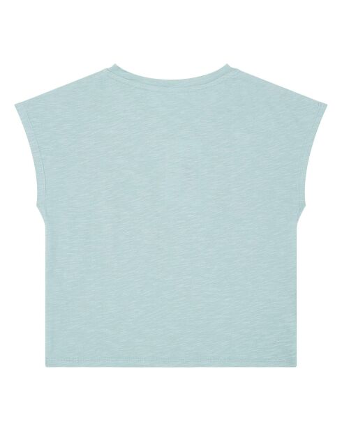 T-Shirt en Coton Bio Tara bleu turquoise