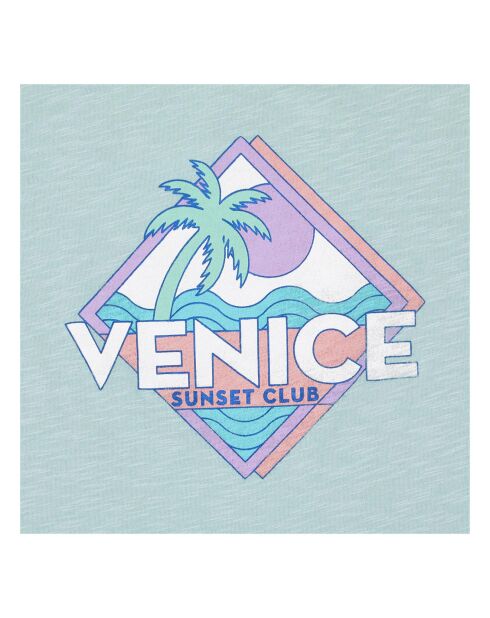 T-Shirt en Coton Bio Tara bleu turquoise
