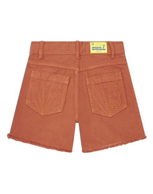 Pantalones cortos de algodón orgánico Tess tangerine