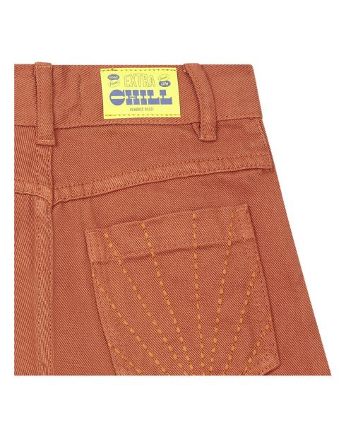 Pantalones cortos de algodón orgánico Tess tangerine