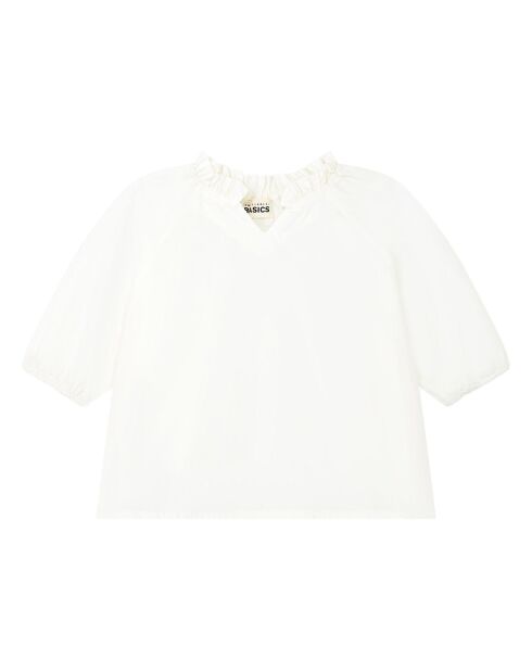 Blouse en Coton Bio Vanda blanc cassé