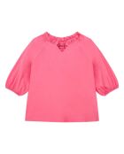 Blouse en Coton Bio Vanda rose fuschia