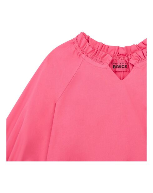 Blouse en Coton Bio Vanda rose fuschia