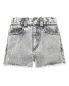 Short en Coton Bio Yeta denim gris