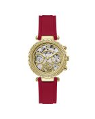 Montre Femme Solstice en Silicone rouge