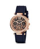 Montre Femme Solstice en Silicone bleue