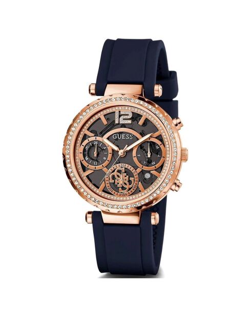 Montre Femme Solstice en Silicone bleue