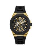 Montre Homme Front en Silicone noire