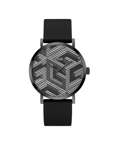 Montre Homme Bossed en Silicone noire
