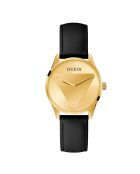 Montre Femme Emblem en Cuir noire