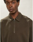 Sweat Polo à Fermeture Éclair camo