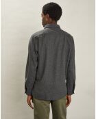 Chemise en Laine mélangée Percey flanelle gris