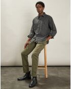 Chemise en Laine mélangée Percey flanelle gris