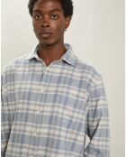 Chemise en Flanelle regular Paul ciel