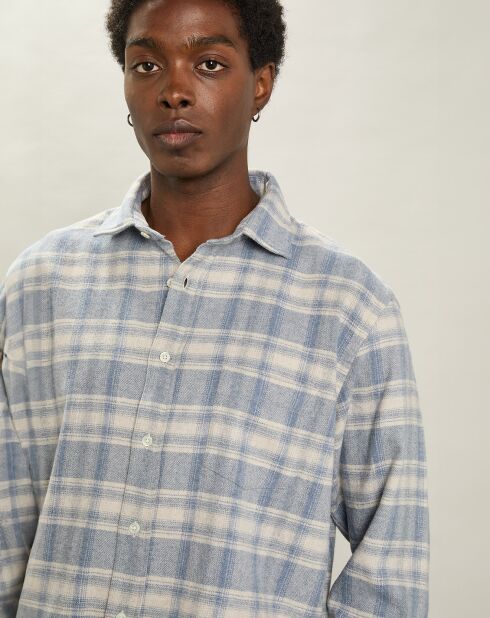 Chemise en Flanelle regular Paul ciel