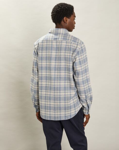 Chemise en Flanelle regular Paul ciel