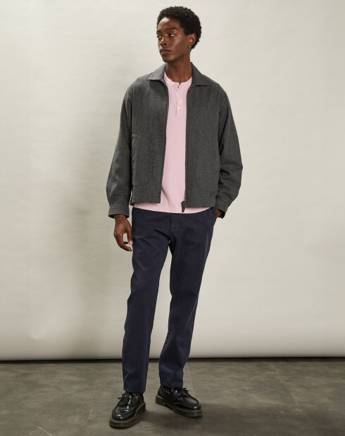 Veste en Laine mélangée Del flanelle gris