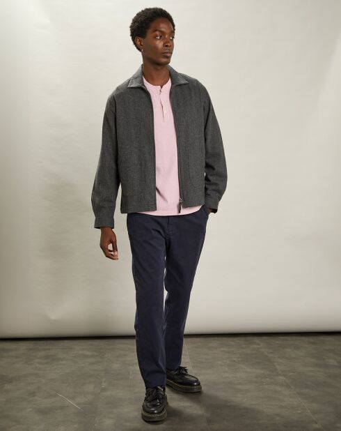 Veste en Laine mélangée Del flanelle gris