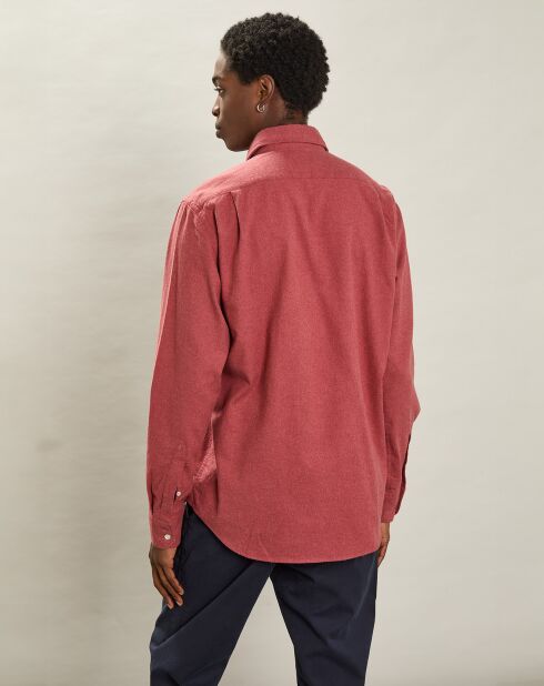 Chemise en Flanelle regular Paul rouge