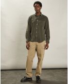Chemise regular en Velours côtelé Paul Pat militaire