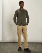 Chemise regular en Velours côtelé Paul Pat militaire