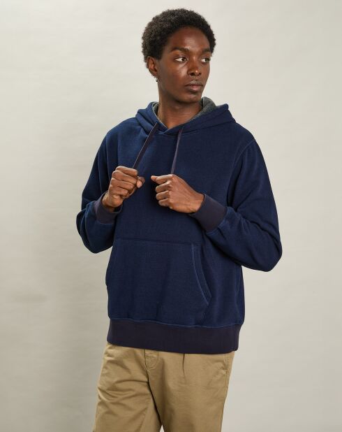 Sweat à Capuche indigo