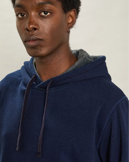 Sweat à Capuche indigo