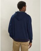 Sweat à Capuche indigo