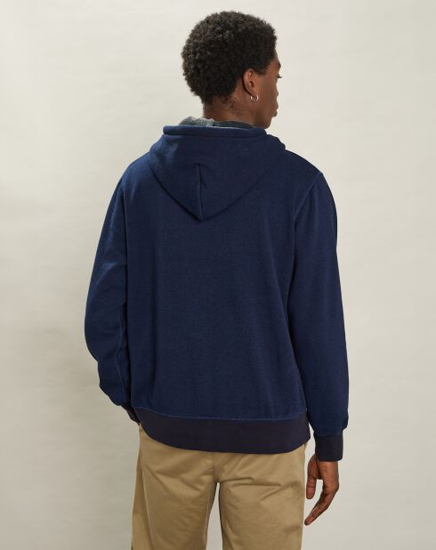 Sweat à Capuche indigo