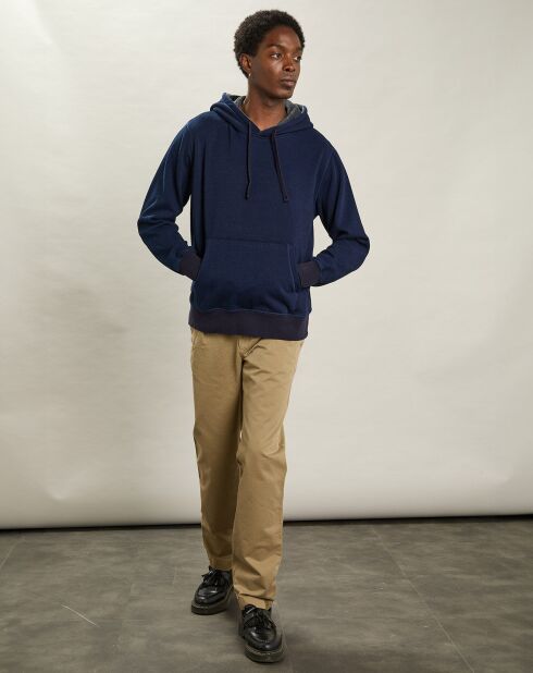 Sweat à Capuche indigo