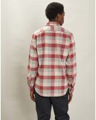 Chemise en Flanelle regular Paul rouge/naturel