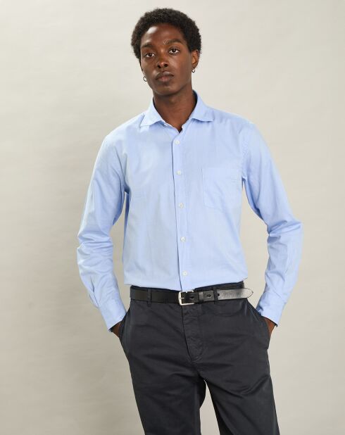 Chemise regular Paul bleue
