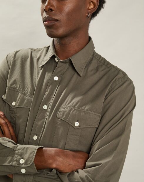 Chemise regular Patrouille Pat vert camo