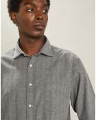 Chemise en Flanelle regular Paul grise