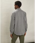 Chemise en Flanelle regular Paul grise