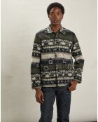 Veste Poiré bleu marine/vert