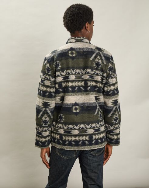 Veste Poiré bleu marine/vert